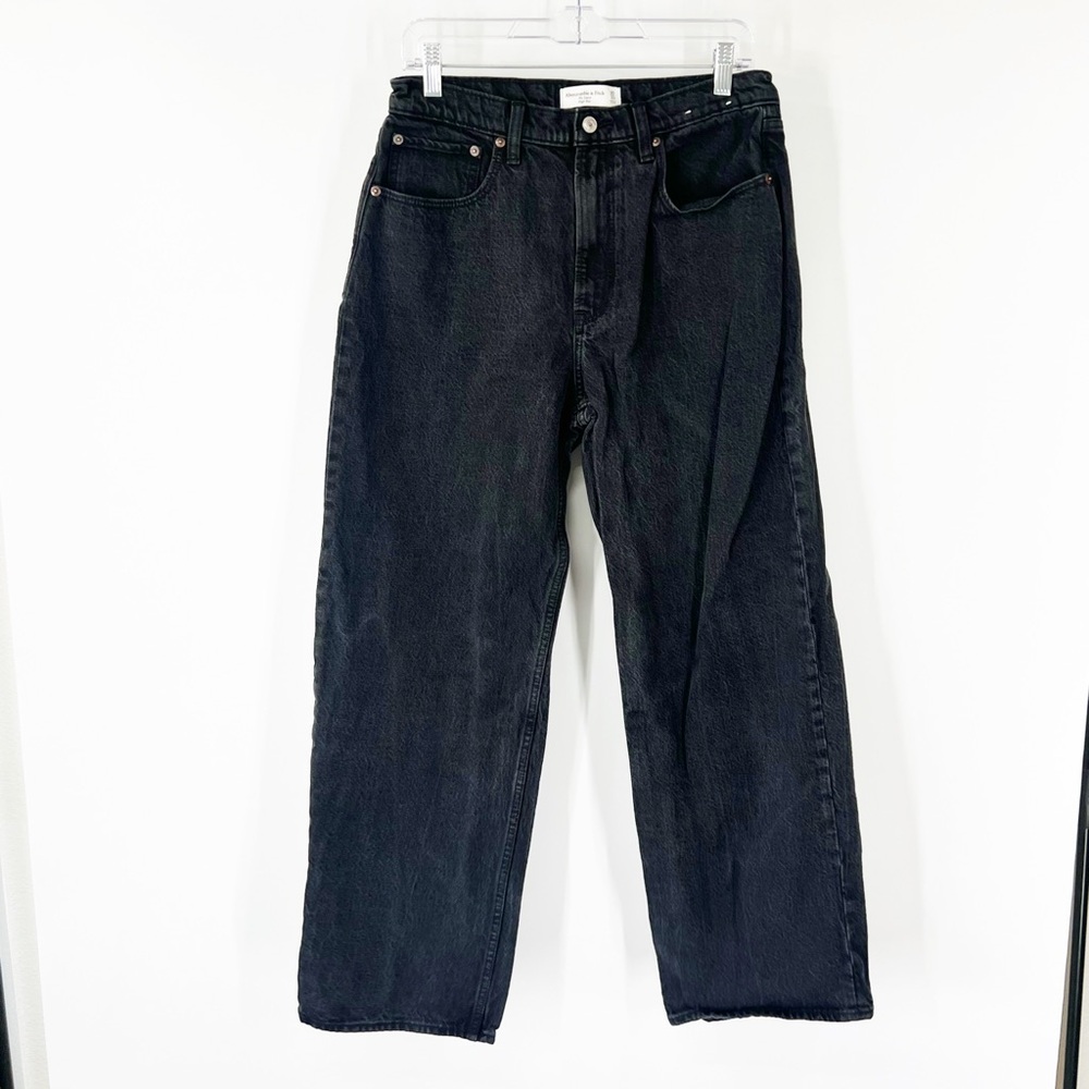 Abercrombie & Fitch The Loose Jeans High Rise Black